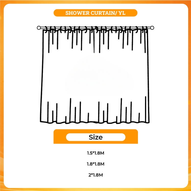 3D shower curtain - Ishura Shop
